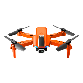 S65 Drone No Camera WiFi Collapsible RC Quadcopter Helicopter Toy-Black-1 Battery (Color&Battery Number: Orange/3 Batteries, Camera Pixel: Dual Camera 4K)