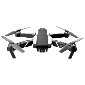 S62 Drone No Camera WiFi Collapsible RC Quadcopter Helicopter Toy-Black-1 Battery (Color&Battery Number: Black/2 Batteries, Camera Pixel: Dual Camera 4K)