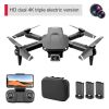 S68 Drone No Camera WiFi Collapsible RC Quadcopter Helicopter Toy-Black-1 Battery