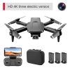 S68 Drone No Camera WiFi Collapsible RC Quadcopter Helicopter Toy-Black-1 Battery