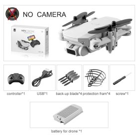 LS-MIN RC Mini Drone 4K 1080P HD Camera WiFi Fpv Air Pressure Altitude Hold One Key Take Off Helicopter Foldable Quadcopter Toy (Color: Nocamera Gray Box, Ships From: China)