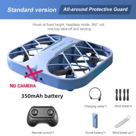 H107 Mini Drone Dron 8K 4K Quadcopter with Camera Real-Time Transmission Mini Pocket UFO Small Remote Control Plane Toy Boy (Color: No camera Blue, Ships From: China)