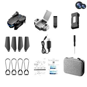 New KY910 Mini Drone 4K Professional HD Dual Camera 2.4G Wifi FPV Foldable RC Quadcopter Aerial Photography Aircraft (Color: Black Dual4K Bag, Ships From: China)