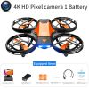 V8 New Mini Drone 4K 1080P HD Camera WiFi Fpv Air Pressure Height Maintain Foldable Quadcopter RC Dron Toy Gift