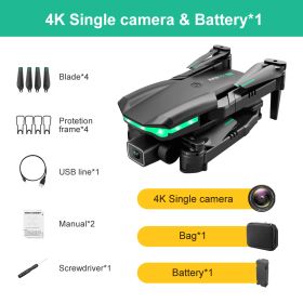 2022 KK3 Pro Mini Drone 4K Profession HD Dual Camera With WIFI FPV Obstacle Avoidance Remote Quadcopter Foldable Rc Drone Toys (Bundle: 4K, Color: Single Camera 1 B)