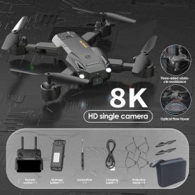 5G MiNi Drone 8K Profesional GPS 3 KM Drones With Camera HD 4K Aerial Photography Helicopter RC Quadcopter Obstacle Avoidance (Color: Black Single)