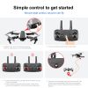 S62 Drone No Camera WiFi Collapsible RC Quadcopter Helicopter Toy-Black-1 Battery