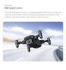 S66 Drone No Camera WiFi Collapsible RC Quadcopter Helicopter Toy-Black-1 Battery